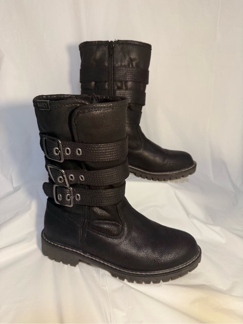 Roxy Bennett II Biker Boots Women’s US Size 7 Black